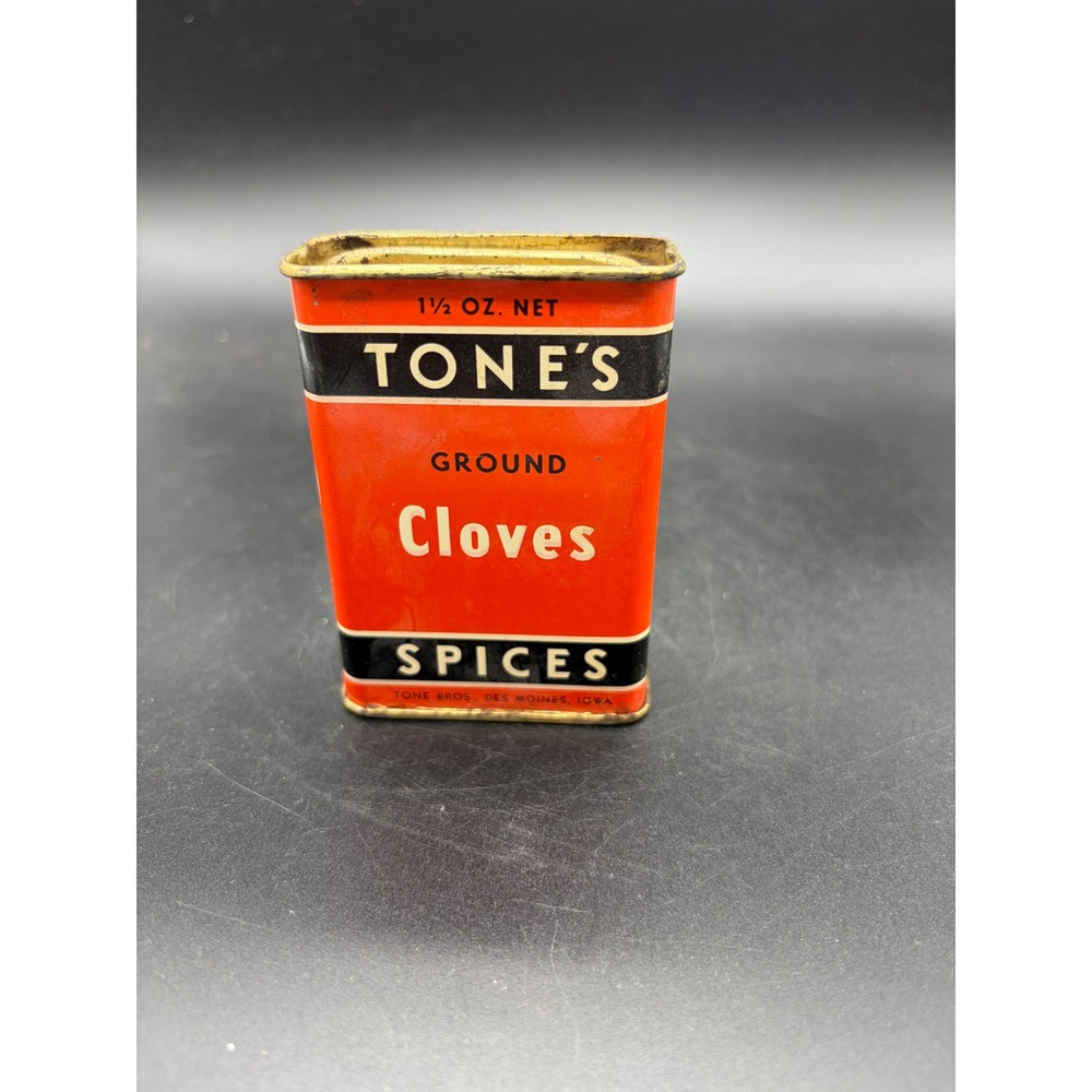 Vintage‎ Tone's Ground Cloves Tin